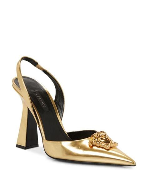 scarpe donne versace|versace women slingback shoes.